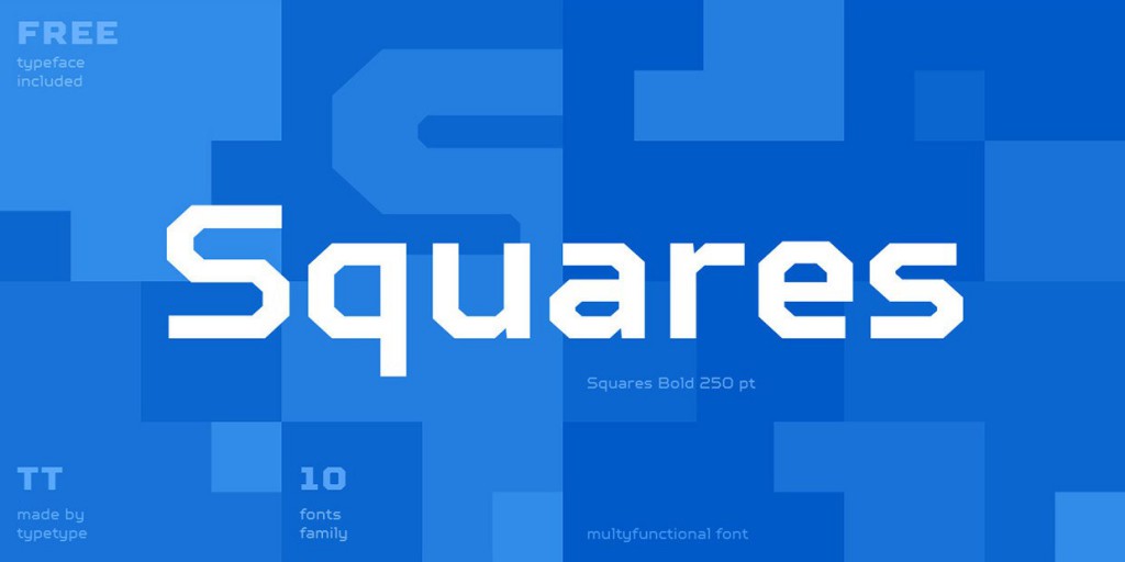 Font Squares Bold