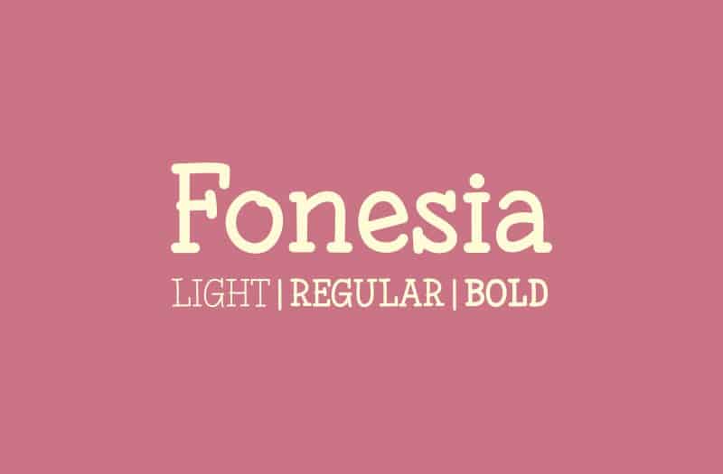 Font Fonesia