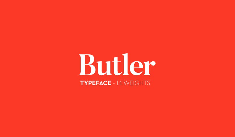Butler Regular and Stencil шрифт скачать бесплатно