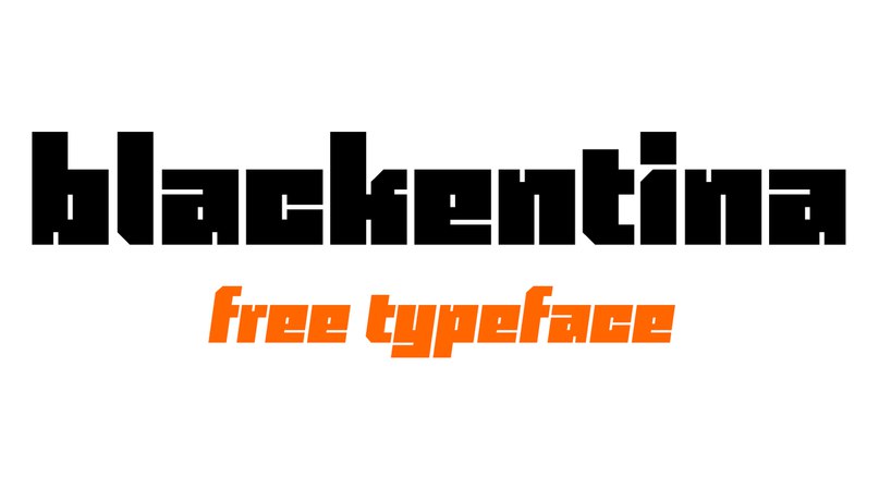 Blackentina (4F-v1.0) шрифт скачать бесплатно