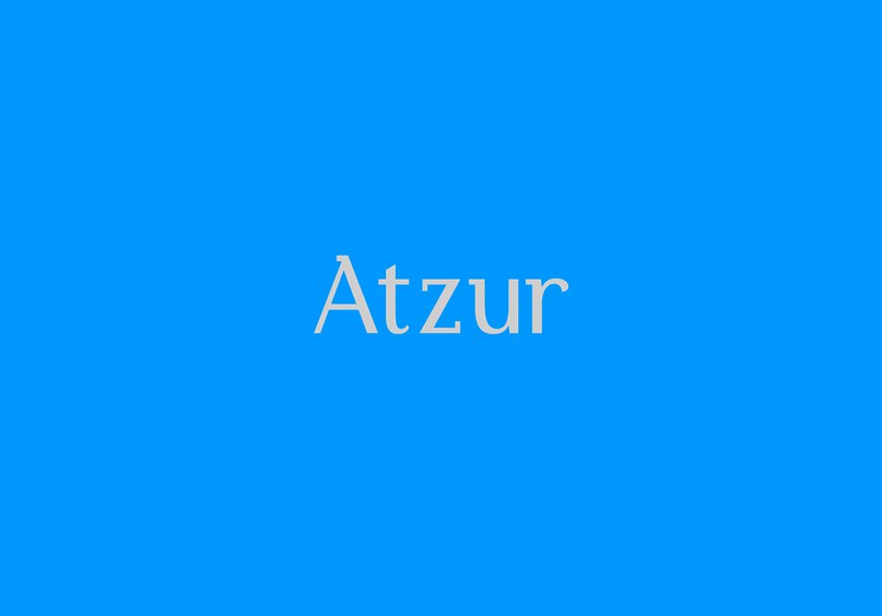 Atzur typefamily шрифт скачать бесплатно