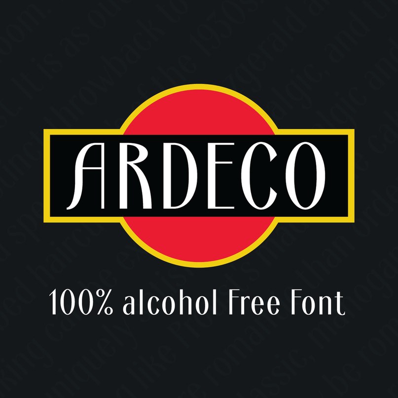 Ardeco шрифт скачать бесплатно