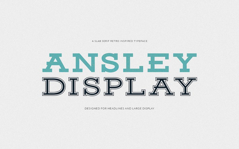 Ansley Display шрифт скачать бесплатно