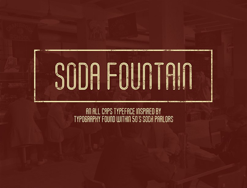 Soda Fountain шрифт скачать бесплатно