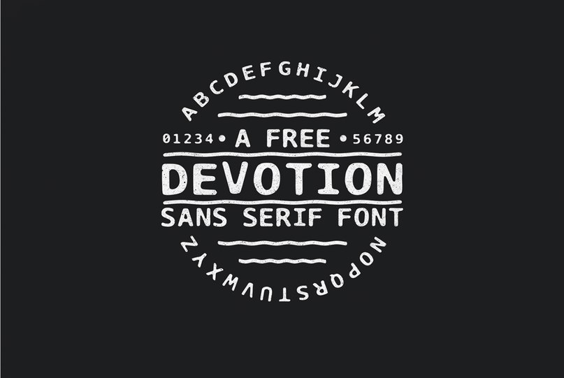 Devotion Free   шрифт скачать бесплатно