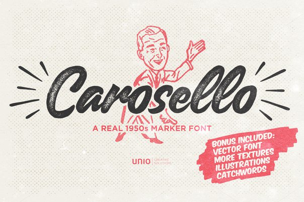 Carosello UnioCS шрифт скачать бесплатно