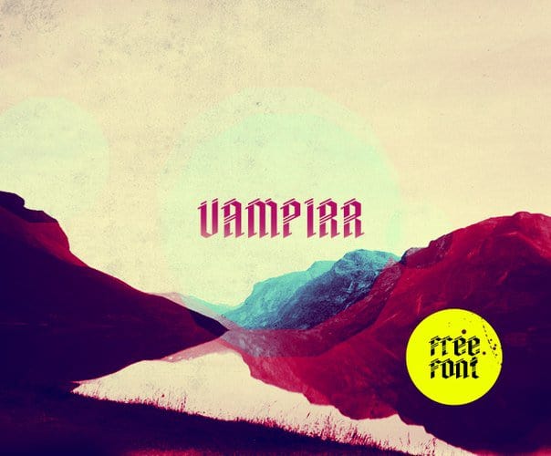 Vampirr шрифт скачать бесплатно