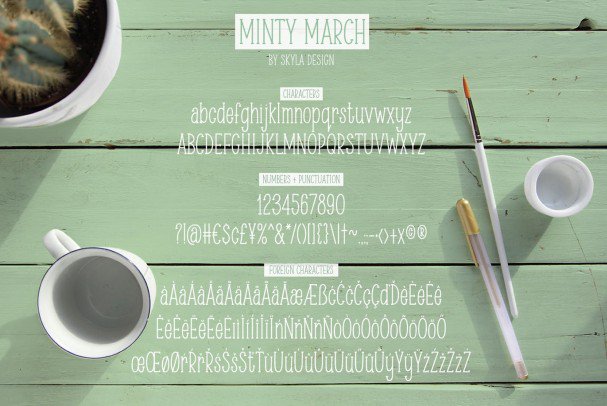 Condensed serif  , Minty March шрифт скачать бесплатно