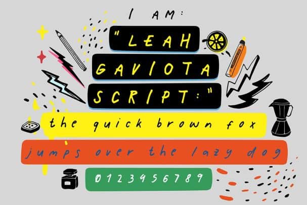 Leah Gaviota шрифт скачать бесплатно
