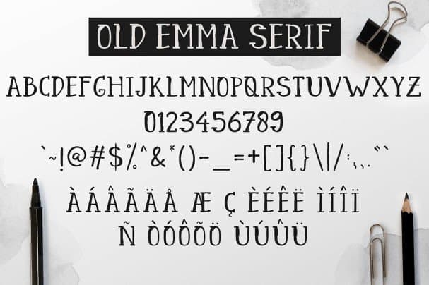 Old Emma шрифт скачать бесплатно
