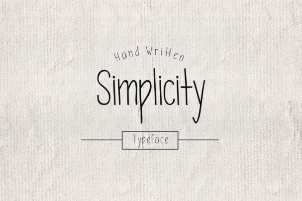 Simplicity Typeface шрифт скачать бесплатно