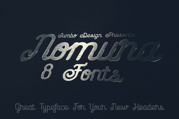 Nomura - Vintage Style   шрифт скачать бесплатно
