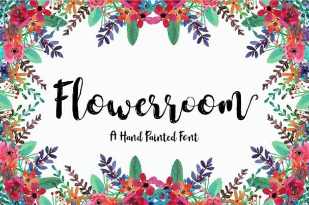 Flowerroom Script шрифт скачать бесплатно