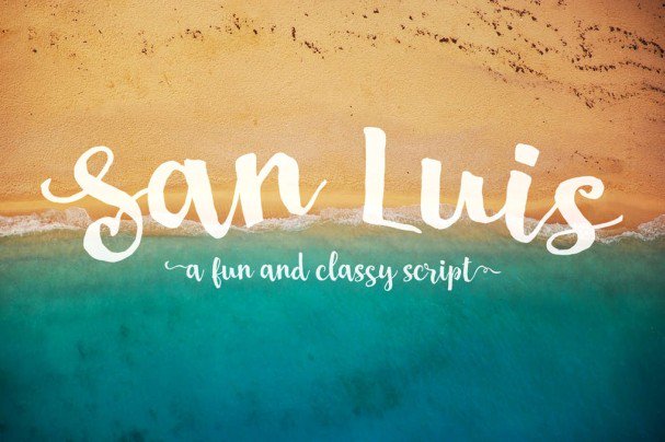 San Luis Script   шрифт скачать бесплатно