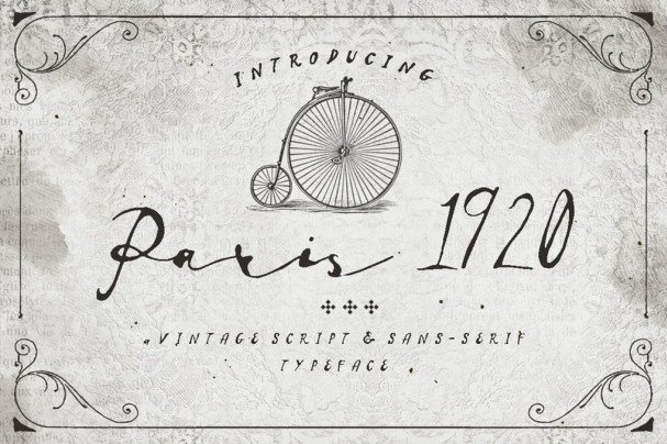 Paris 1920 шрифт скачать бесплатно