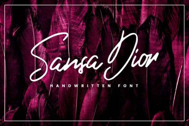 Sansa Dior шрифт скачать бесплатно