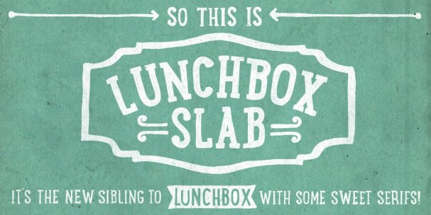 Lunchbox Slab Ornaments шрифт скачать бесплатно