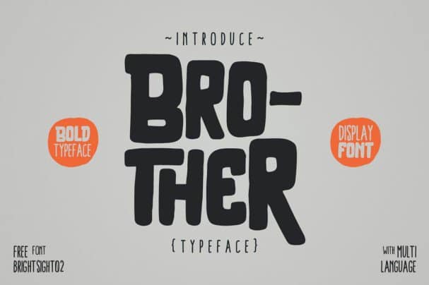Brother Typeface шрифт скачать бесплатно