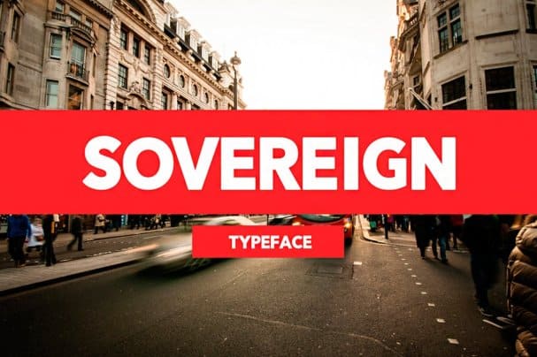 Sovereign Typeface шрифт скачать бесплатно