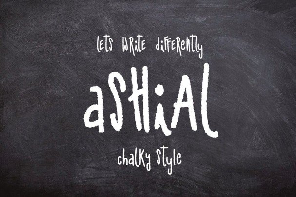 Ashial- Chalky Style шрифт скачать бесплатно