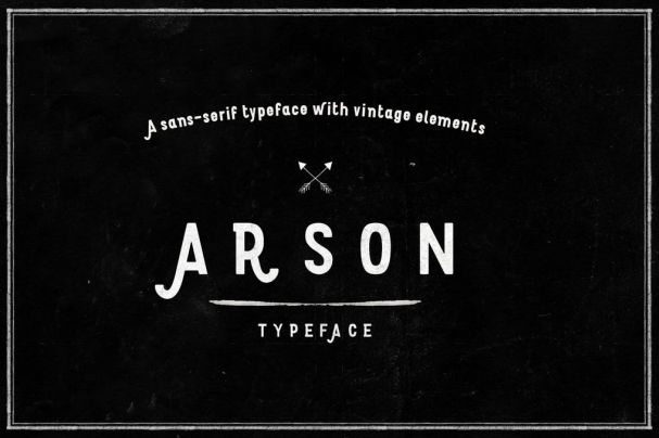 Arson Typeface шрифт скачать бесплатно