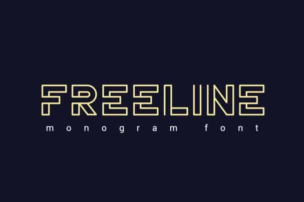 Freeline   шрифт скачать бесплатно