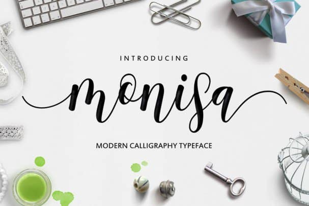 Monisa Script шрифт скачать бесплатно