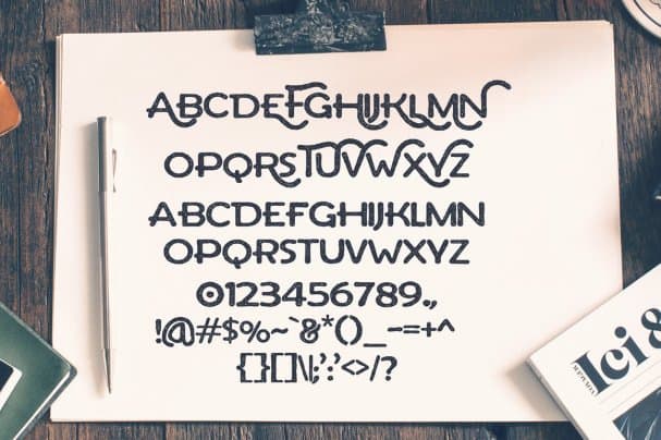Arthur Typeface шрифт скачать бесплатно
