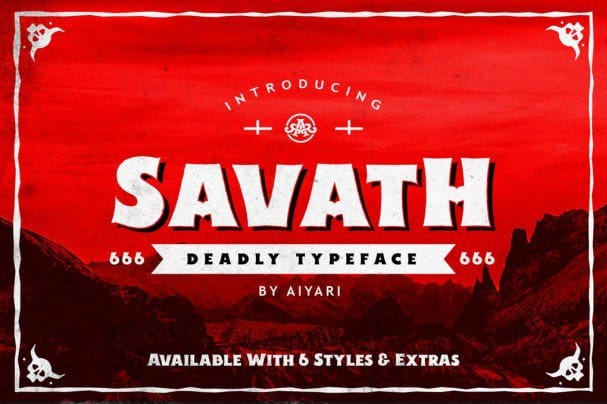 Savath шрифт скачать бесплатно
