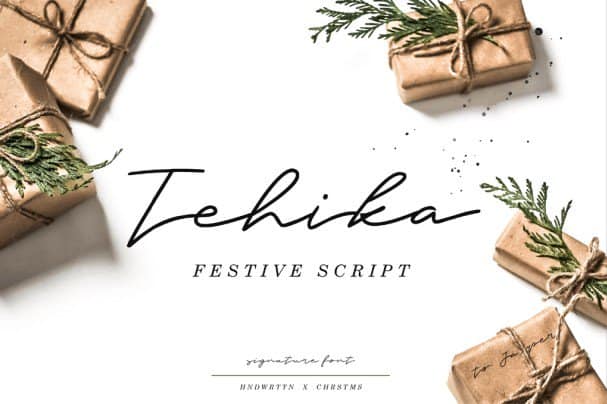 Tehika Script шрифт скачать бесплатно
