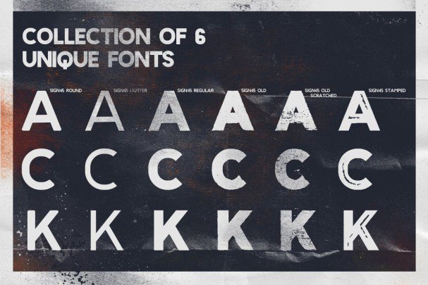 Sign 45 Typeface шрифт скачать бесплатно