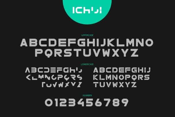 Ichiji Type шрифт скачать бесплатно