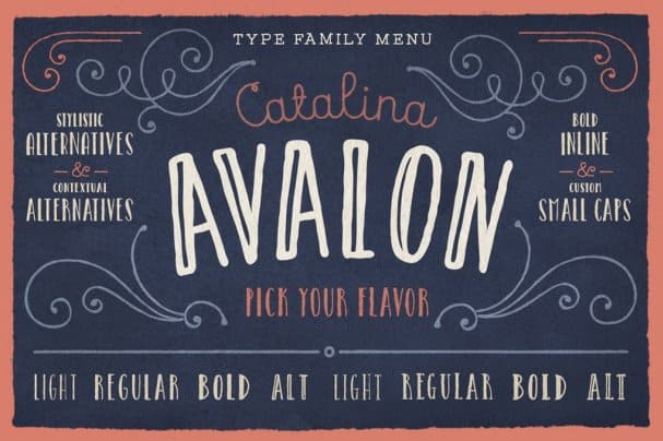Catalina Avalon шрифт скачать бесплатно