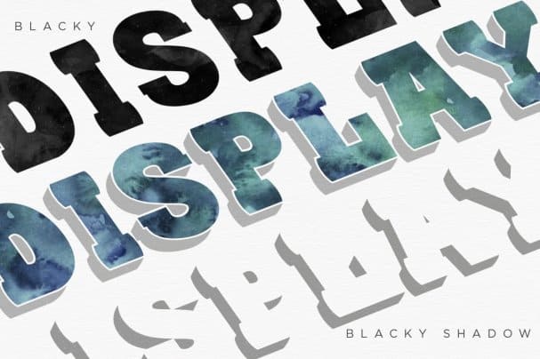 BLACKY Typeface шрифт скачать бесплатно