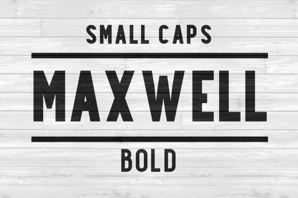 Maxwell Sans Small Caps Bold шрифт скачать бесплатно
