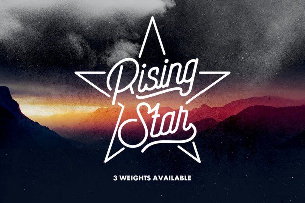 Rising Star шрифт скачать бесплатно