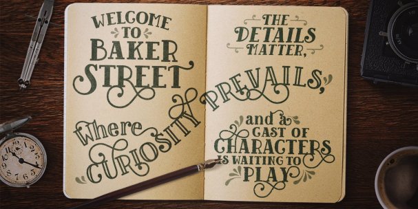 Baker Street Inline шрифт скачать бесплатно