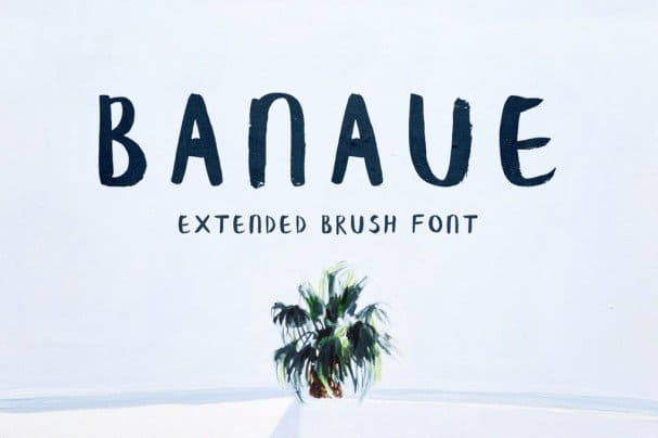 Banaue Extended Brush   шрифт скачать бесплатно