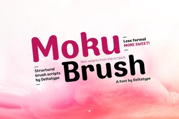 Moku Brush шрифт скачать бесплатно