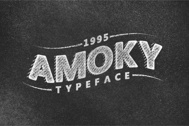 Amoky Typeface шрифт скачать бесплатно