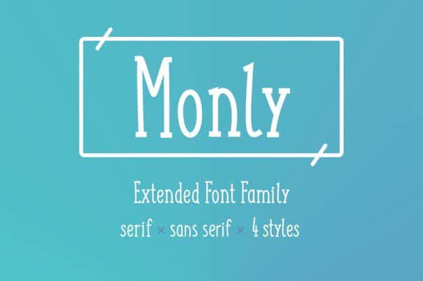 Monly Extended   шрифт скачать бесплатно