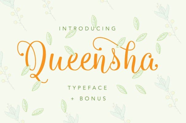 Queensha Typeface шрифт скачать бесплатно