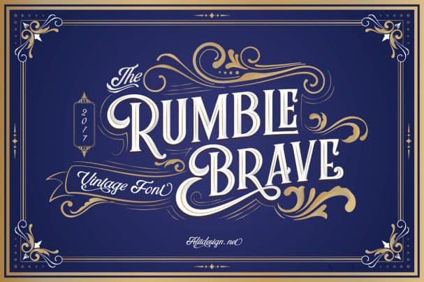Rumble Brave Vintage  s шрифт скачать бесплатно
