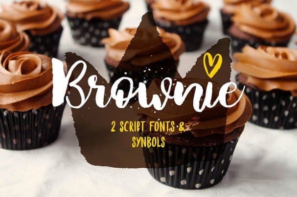 Brownie Brush   шрифт скачать бесплатно