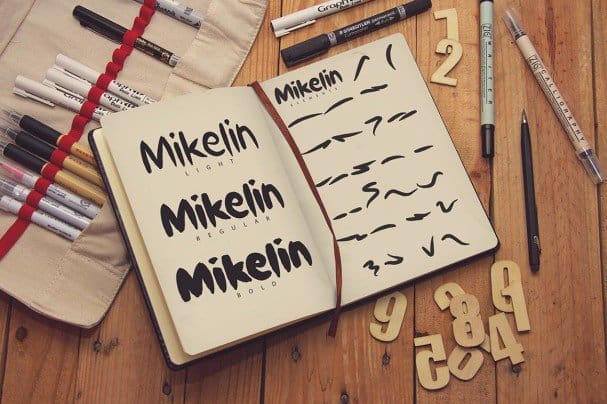 Mikelin Family Typeface + Extras шрифт скачать бесплатно