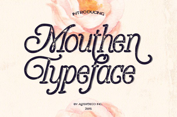 Mouthen Typeface шрифт скачать бесплатно