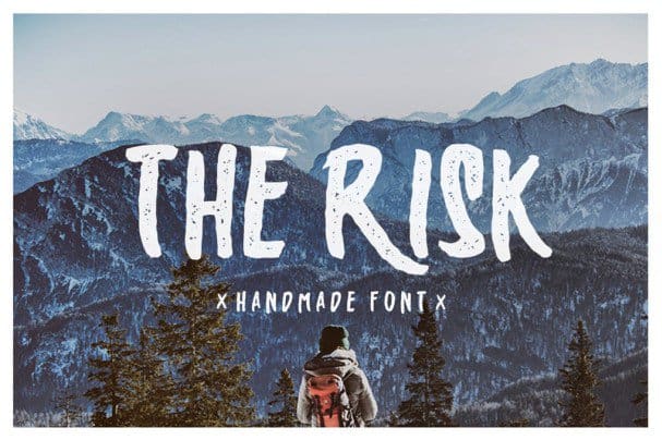 The Risk - Handmade   шрифт скачать бесплатно