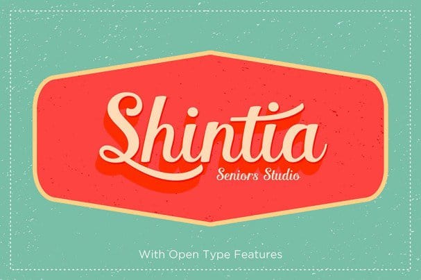 Shintia Script шрифт скачать бесплатно