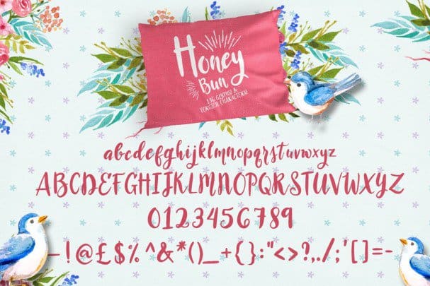 Honey Bun - Typeface шрифт скачать бесплатно