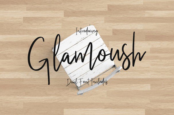 Glamoush Typeface шрифт скачать бесплатно